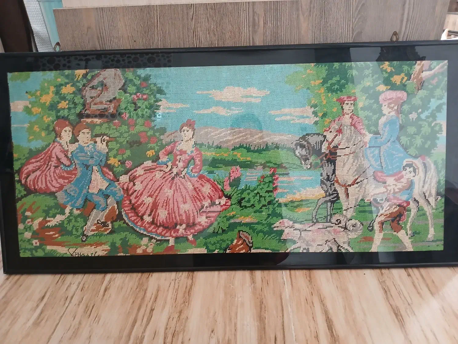 تابلوکوبلن دست دوز|تابلو، نقاشی، عکس|صومعه‌سرا, |دیوار