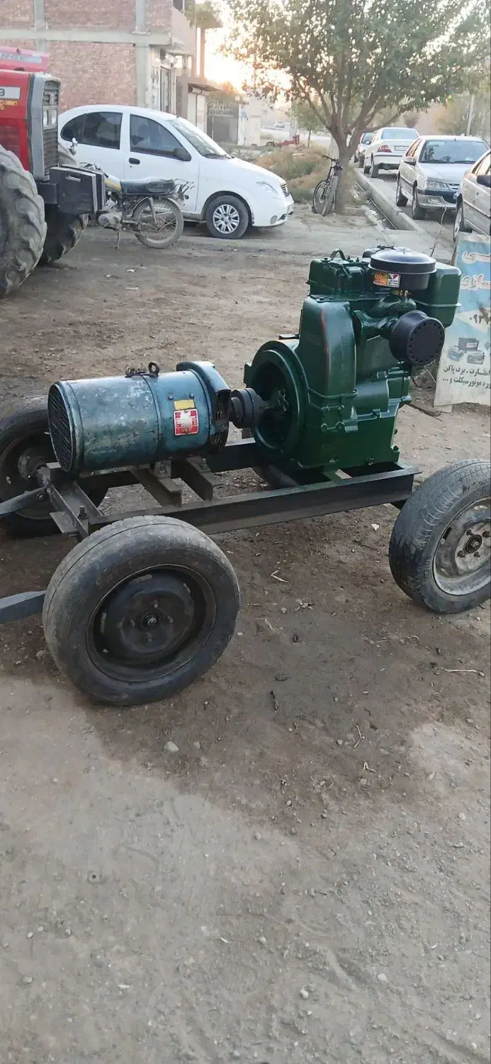 موتور برق لیستر دوسیلند ۱۶ اسب با ژنراتور ۷.۵کاوا|ماشینآلات صنعتی|میاندوآب, |دیوار