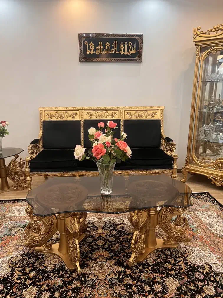 مبل سلطنتی کلکسیونی نو نو به همراه میز ناهار خوری|مبلمان خانگی و میز عسلی|تهران, بوستان چیتگر|دیوار