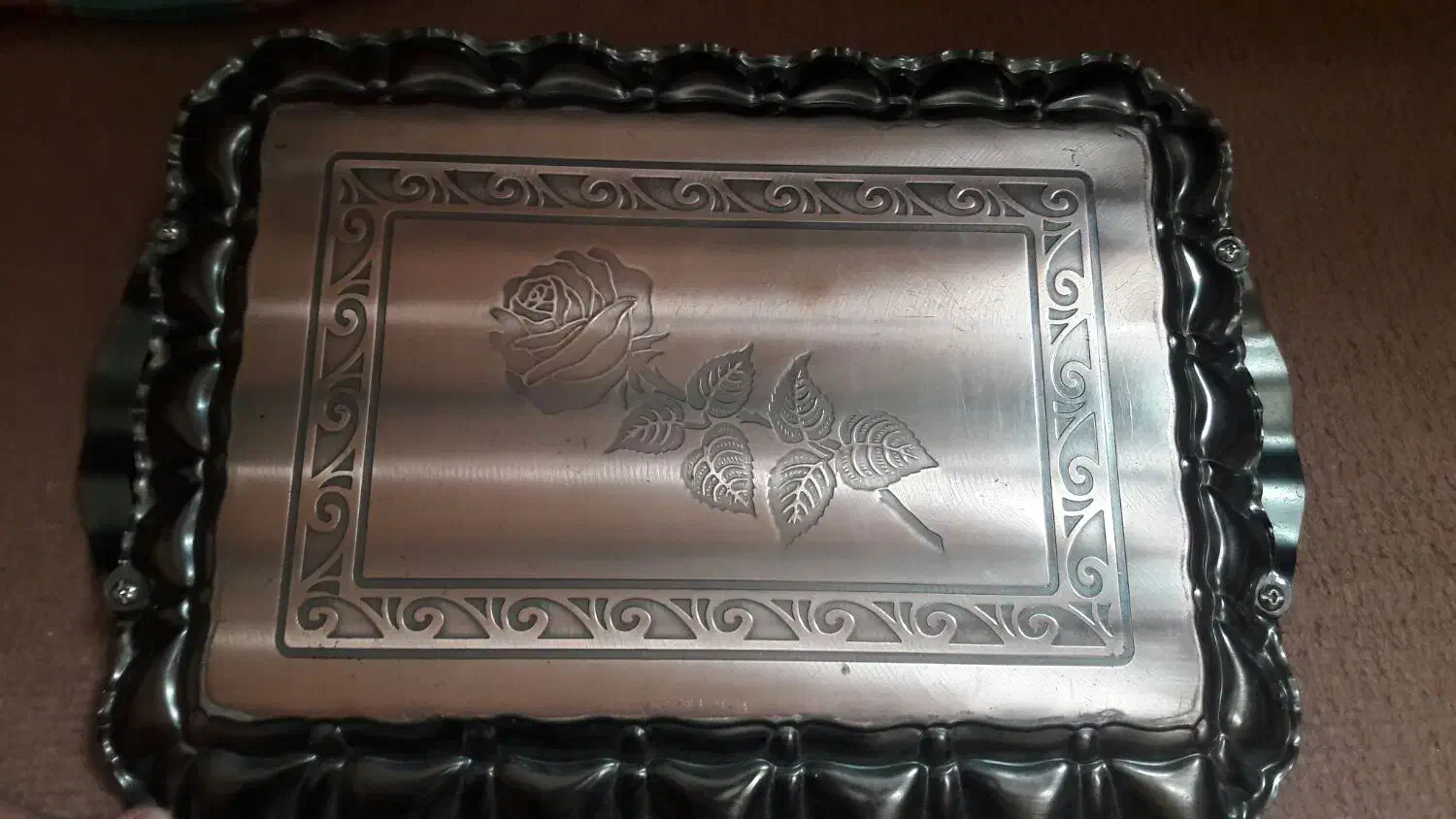 سینی،شمعدان درب قابلمه و بشقاب|ظروف سرو و پذیرایی|قزوین, |دیوار