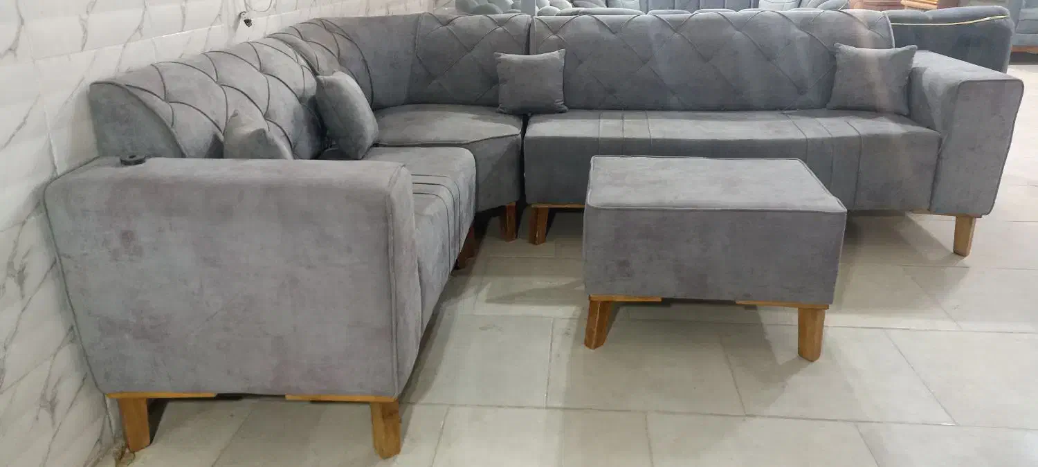 مبل راحتی طرح ال ۶ نفره به همراه میز مبلی|مبلمان خانگی و میز عسلی|تربتحیدریه, رجایی|دیوار