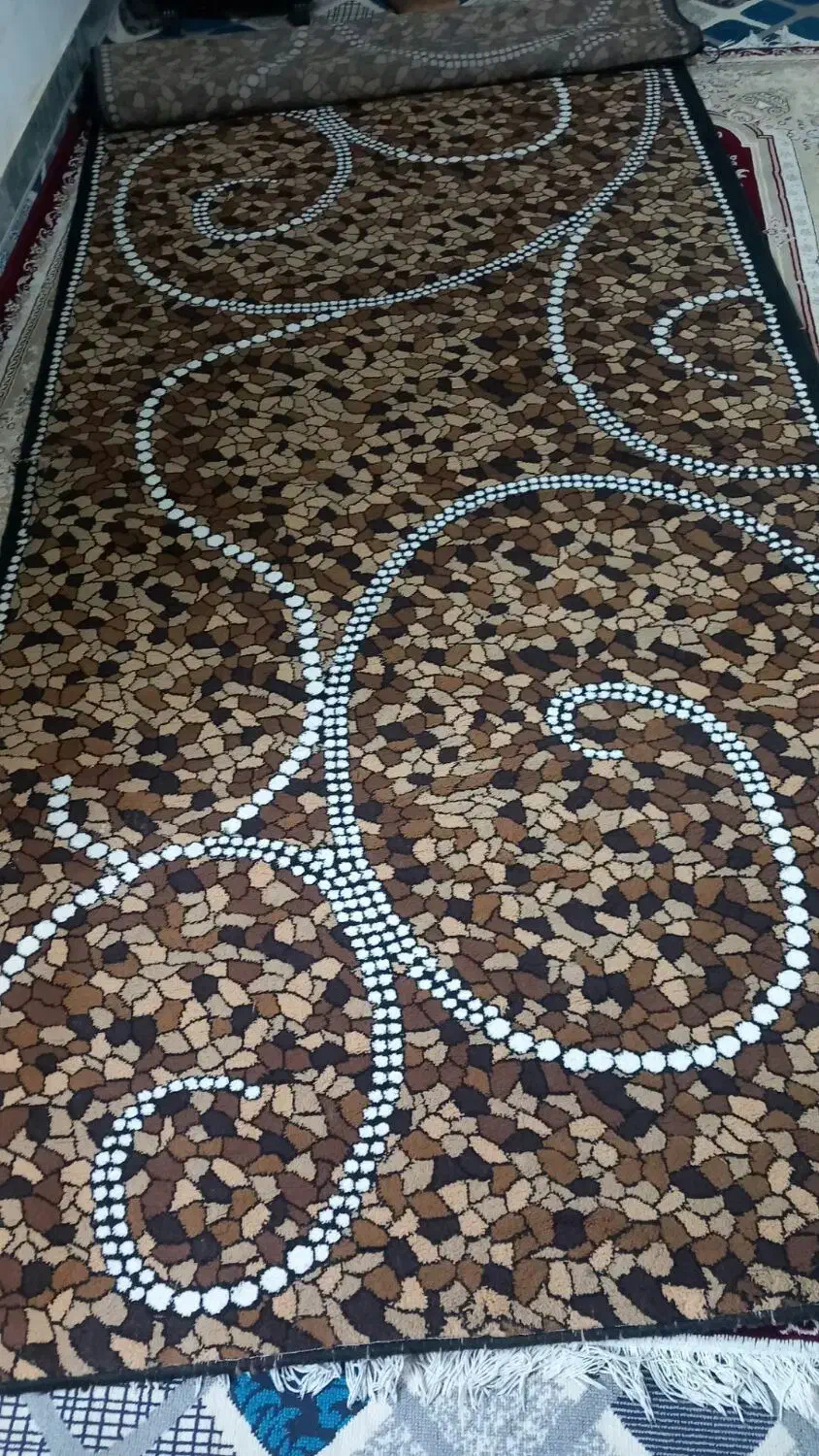 گلیم فرش طرح سنگی|گلیم، جاجیم، گبه|کرمانشاه, |دیوار