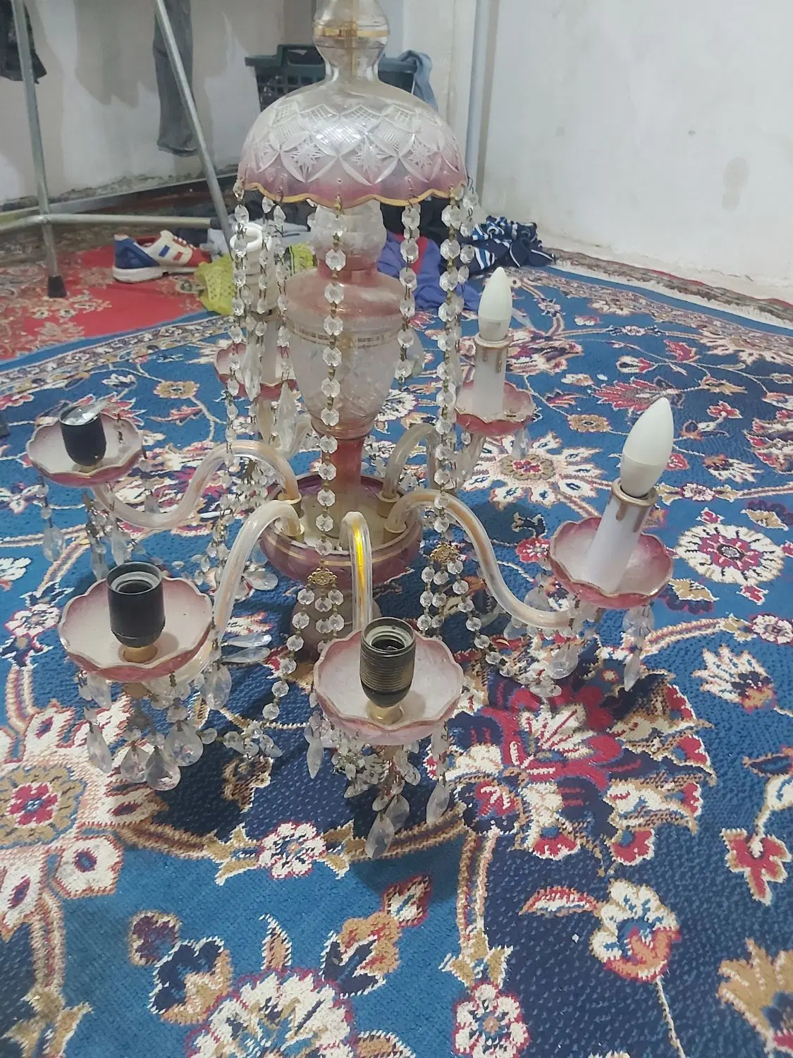 لوستر قدیمی|لوستر و چراغ آویز|شیراز, وصال|دیوار