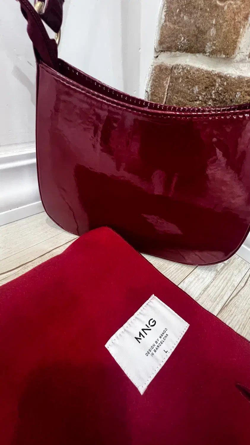 کیف ورنی و شال برند منگو|کیف، کفش، کمربند|رشت, معلم|دیوار