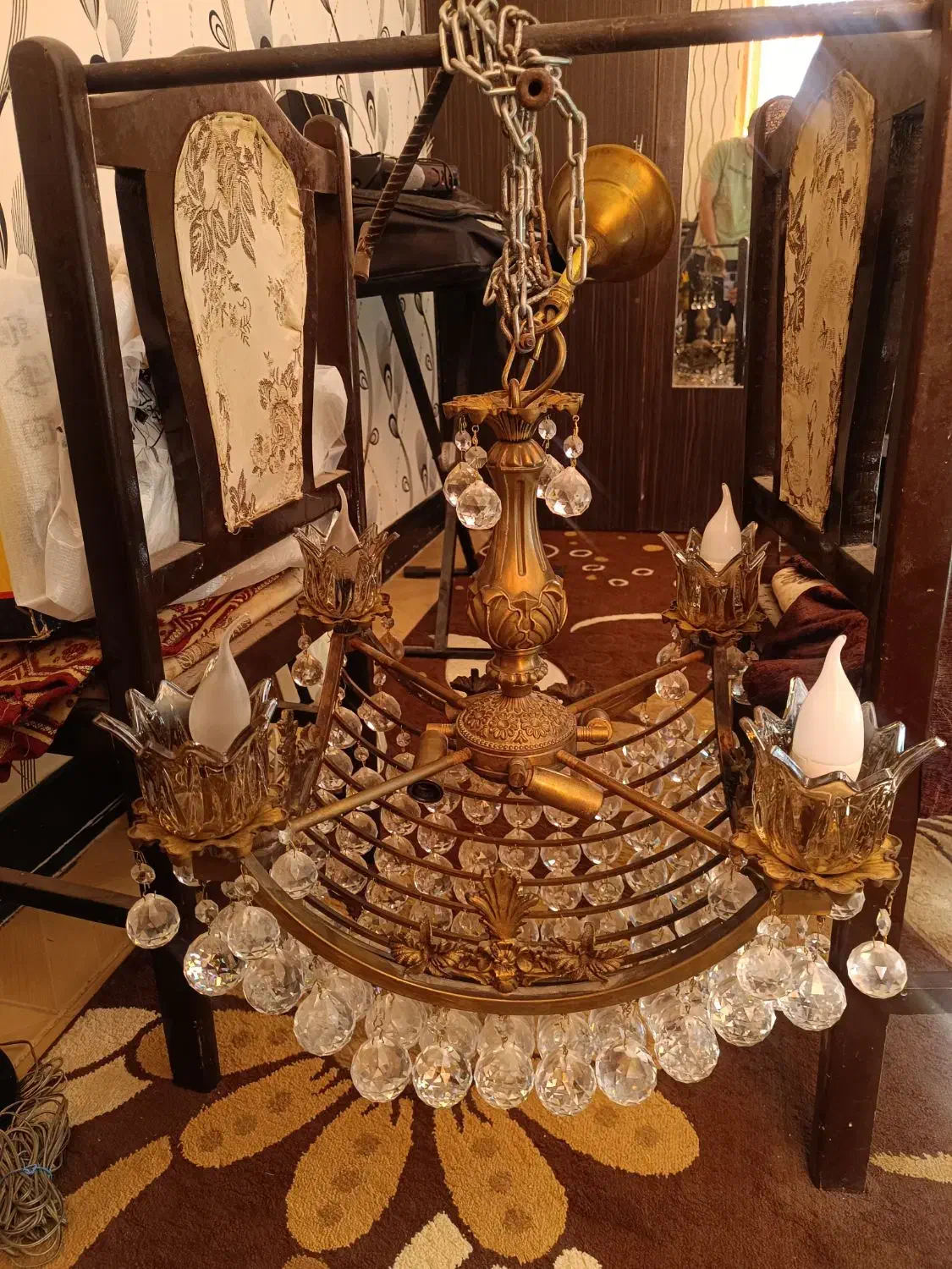 لوستر شیک|لوستر و چراغ آویز|فولادشهر, C3|دیوار