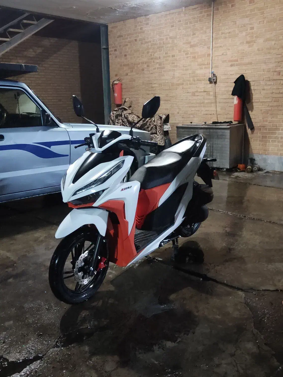 کلیک نیرو موتور ۱۵۰ سفید نارنجی|موتورسیکلت|صفادشت, |دیوار