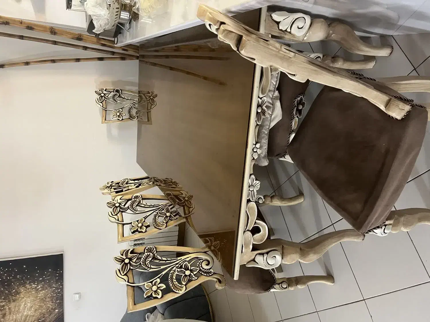 مبل نیلوفر تمام چوب|مبلمان خانگی و میز عسلی|الوند, |دیوار