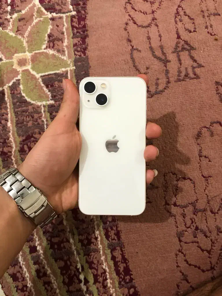 آیفون13سفید128گیگ تمیزوبدون خطوخش|موبایل|رشت, گلسار|دیوار