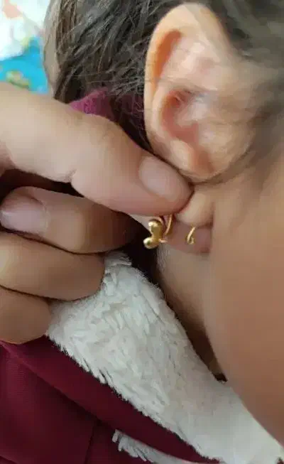 یک لنگه گوشواره بچه گانه گم شده|جواهرات|اهر, |دیوار