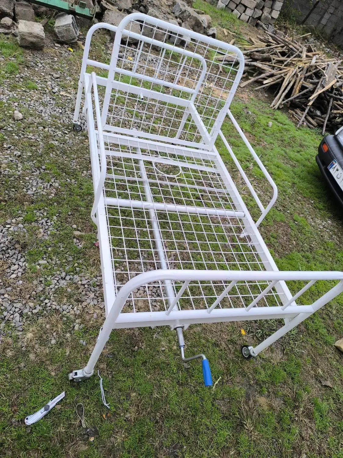 تخت بیمار .بیمارستانی لگن دار تاشوباتشک|آرایشی، بهداشتی، درمانی|سنگر, |دیوار