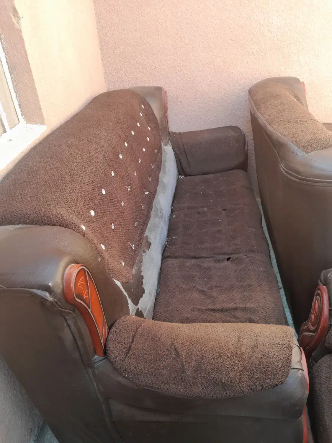 فروش مبل هفت نفره دست دوم|مبلمان خانگی و میز عسلی|آباده, |دیوار