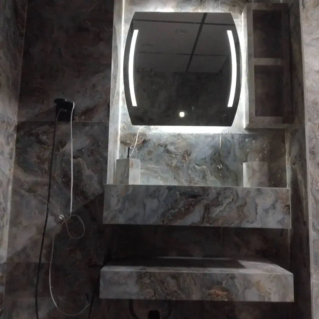 روشویی سرامیکی مدرن مدل دیواری طرح ماربل|لوازم سرویس بهداشتی|همدان, |دیوار