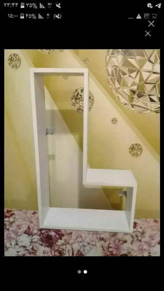 شلف تزئینی|کتابخانه، شلف، قفسههای دیواری|هشتگرد, فاز ۷ مهستان|دیوار