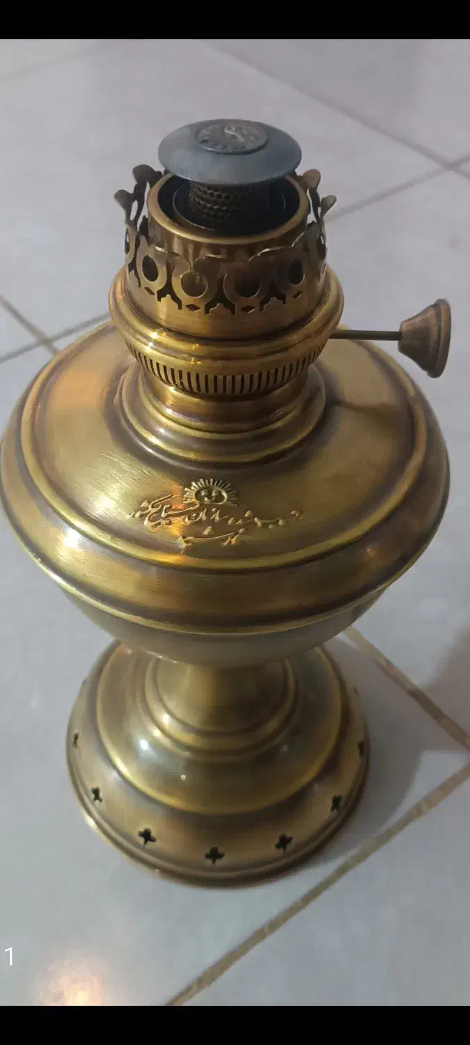 گردسوز تمام برنجی خورشید|کلکسیون اشیاء عتیقه|گرگان, |دیوار