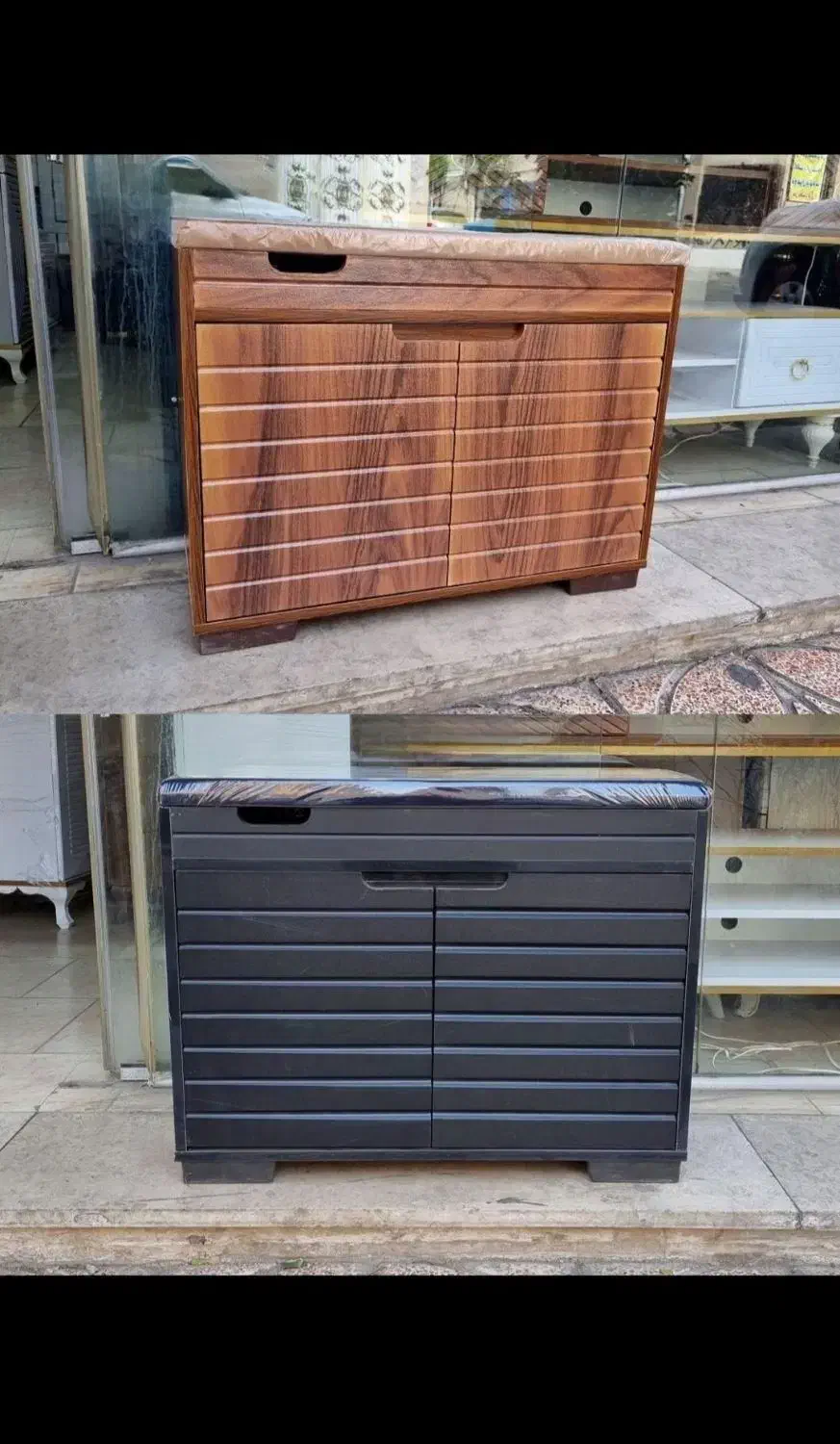 جاکفشی مدل نشیمنی|جاکفشی، کمد، دراور|رشت, دباغیان|دیوار