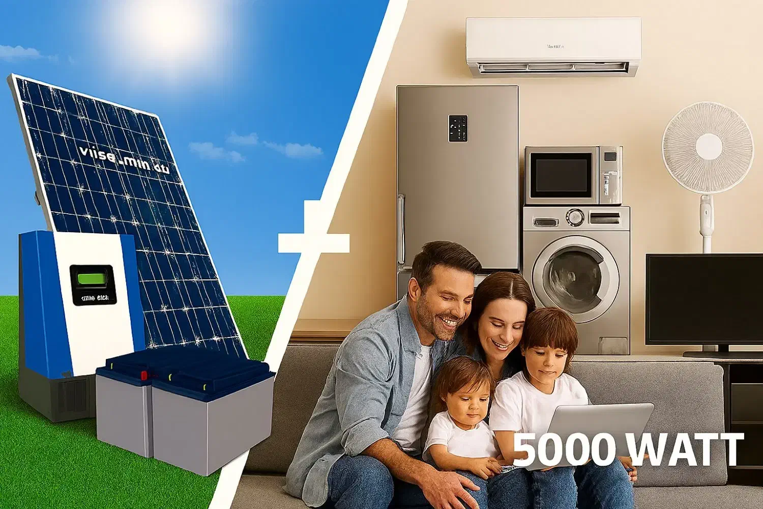 پکیج برق  خورشیدی 5000 وات|مصالح و تجهیزات ساختمان|رامجین, |دیوار