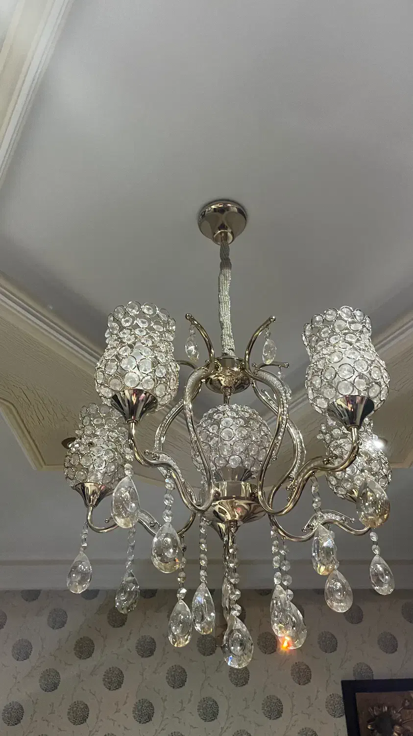 لوستر آباژور شمعدونی دیوارکوب|لوستر و چراغ آویز|اراک, |دیوار