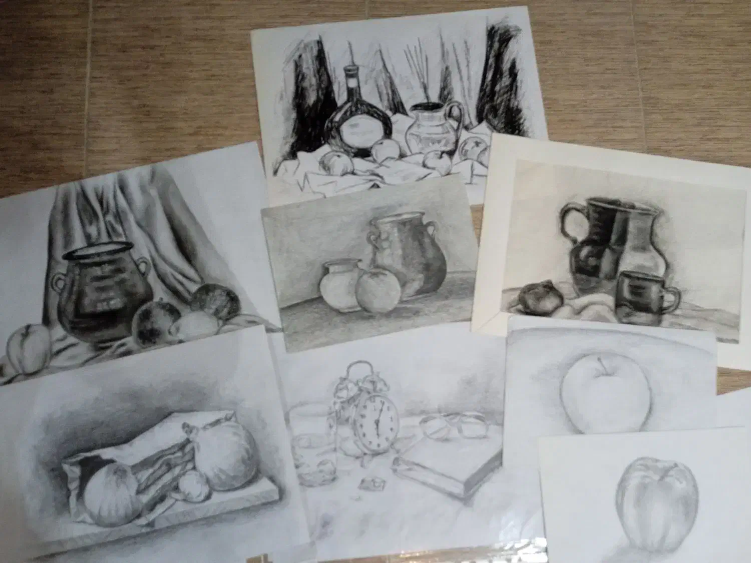 نقاشی با پاستل ونقاشی سیاه قلم وذغال|تابلو، نقاشی، عکس|قم, قم نو|دیوار