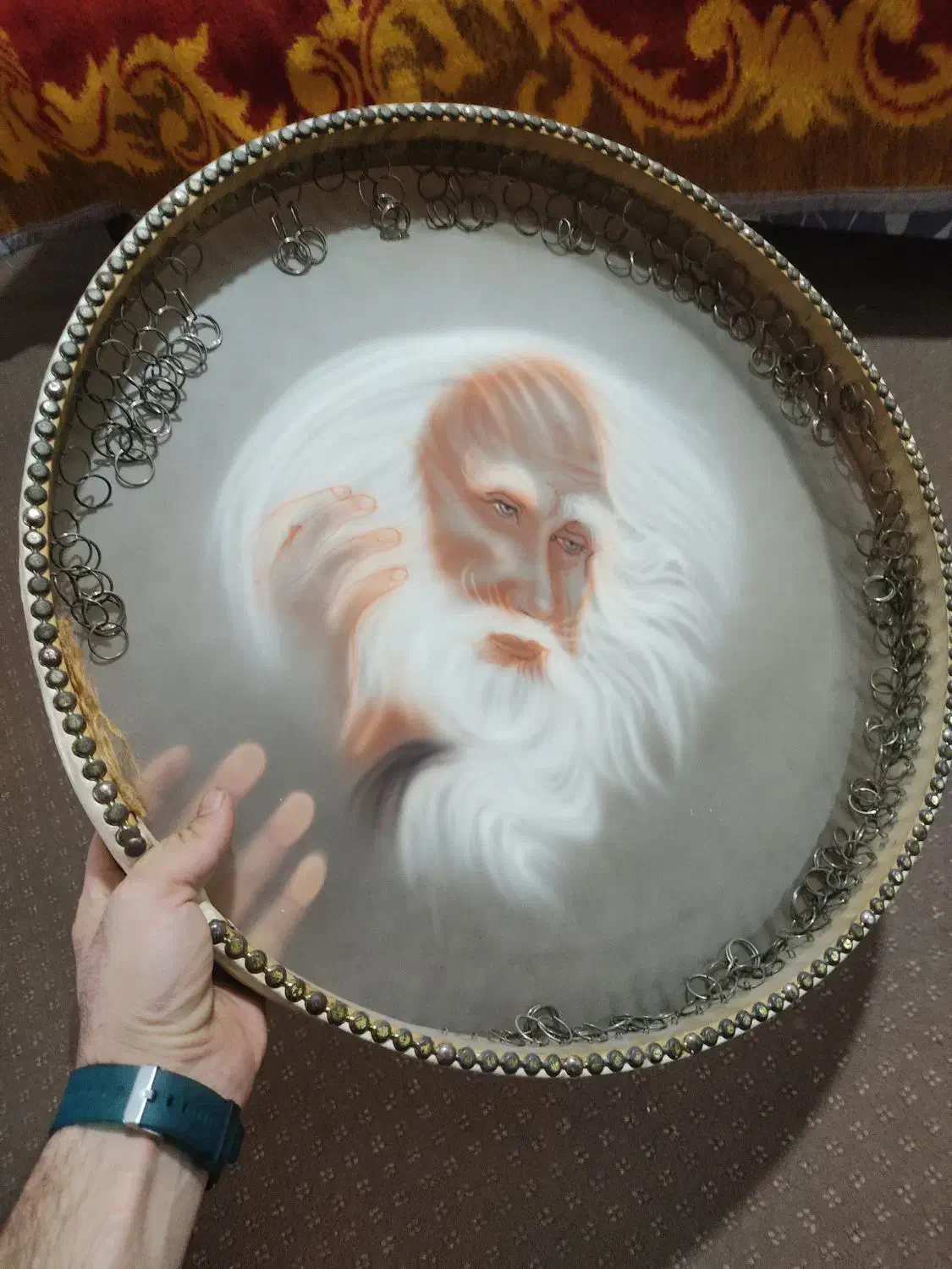 دف زیبا و خوش صدا پوستی|سازهای سنتی|آمل, |دیوار