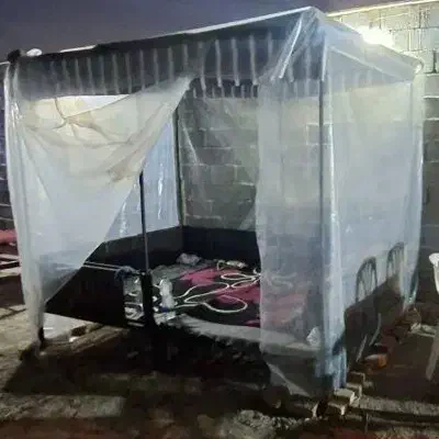 الاچیق سایه بان تخت باغ کافه سفره خانه تخت اهنی|تخت و سرویس خواب|مشکیندشت, |دیوار