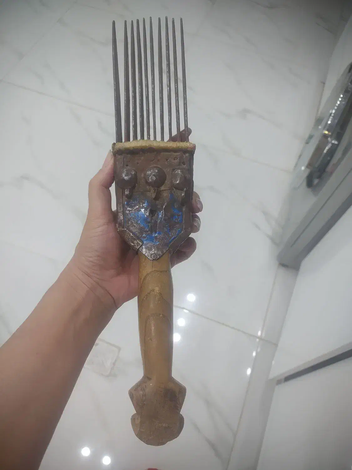 دفه یا کرکید قدیمی|کلکسیون اشیاء عتیقه|شیراز, شهرک بهشتی|دیوار