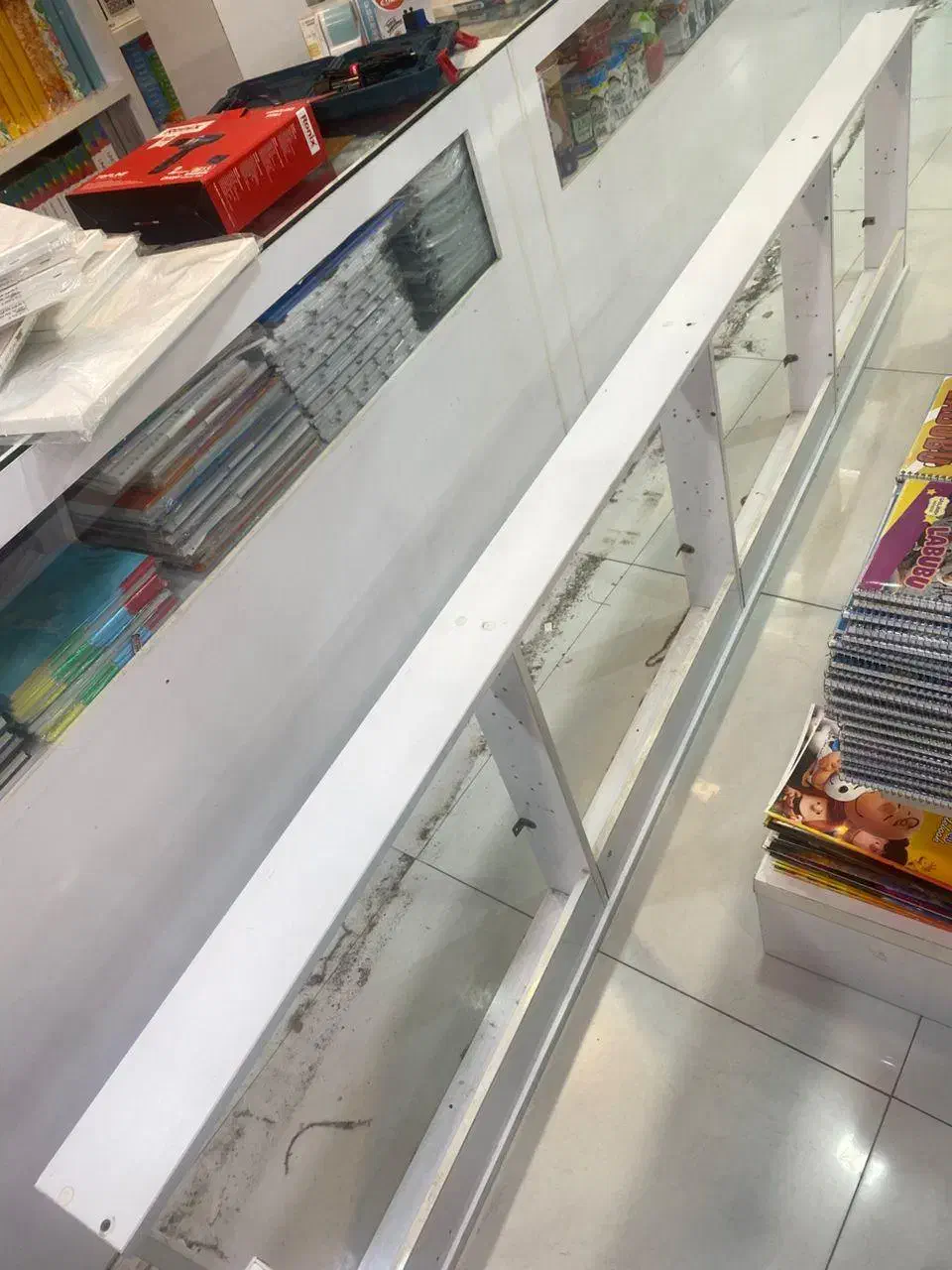 قفسه عمض 10 سانت طول 2 متر ...2 عدد|کتابخانه، شلف، قفسههای دیواری|گنبد کاووس, |دیوار