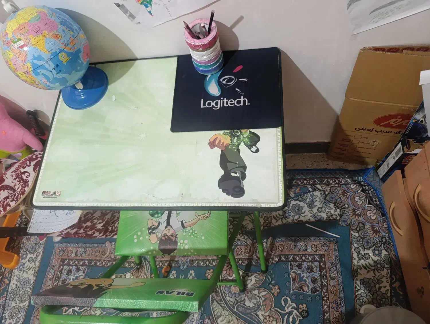 میز صندلی کودک طرح بن تن|میز و صندلی غذاخوری|تویسرکان, |دیوار