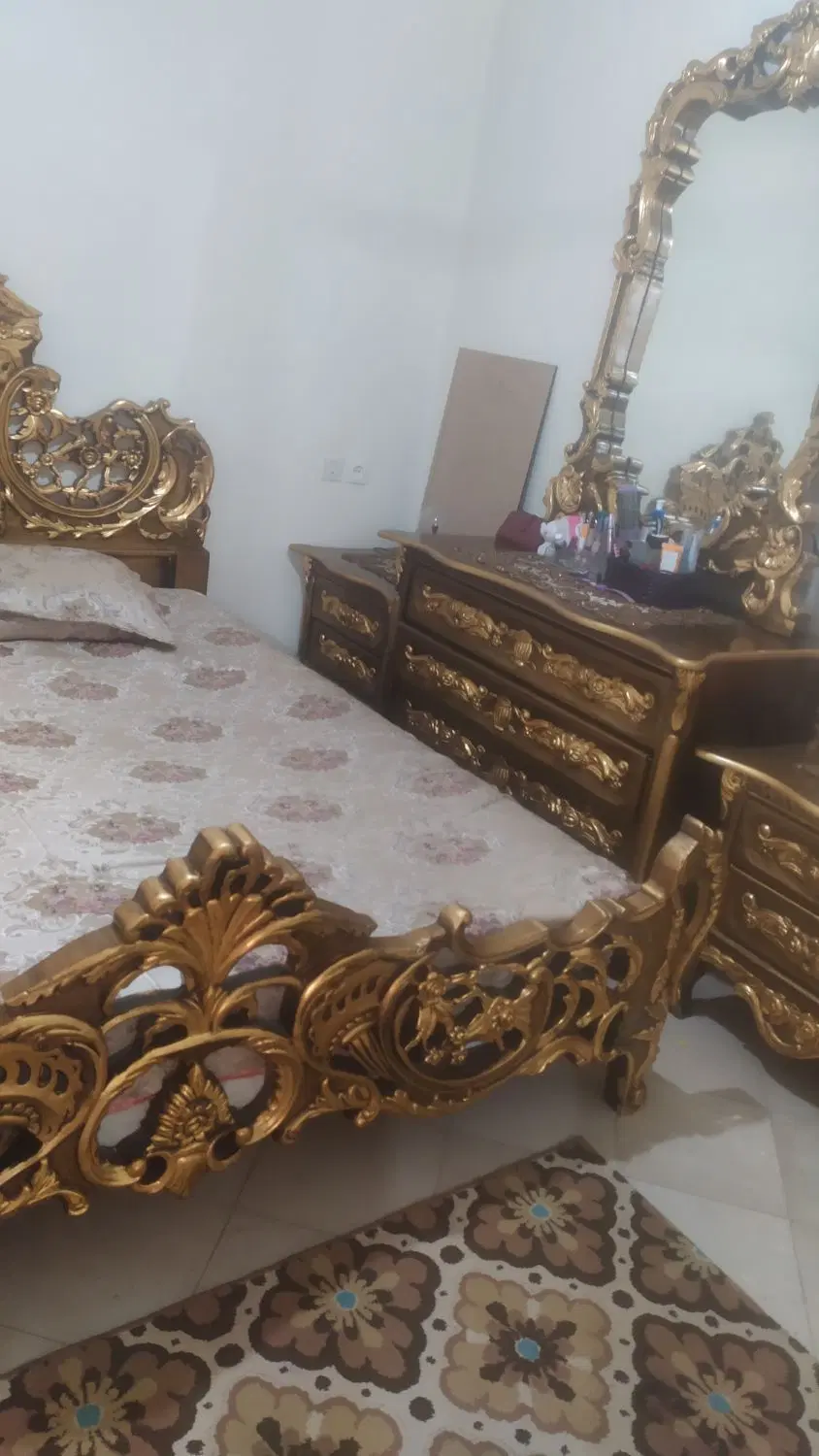 تخت سلطنتی چوب راش|تخت و سرویس خواب|تهران, فیروزآباد|دیوار