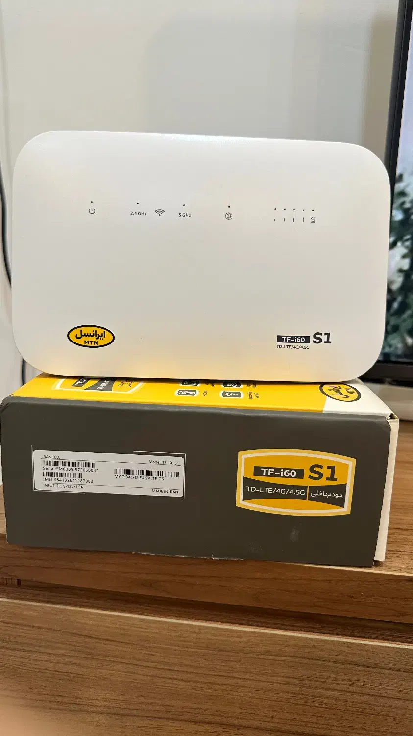 مودم 4.5G/TD-LTE ایرانسل مدل TF-i60 S1|مودم و تجهیزات شبکه|لنگرود, |دیوار