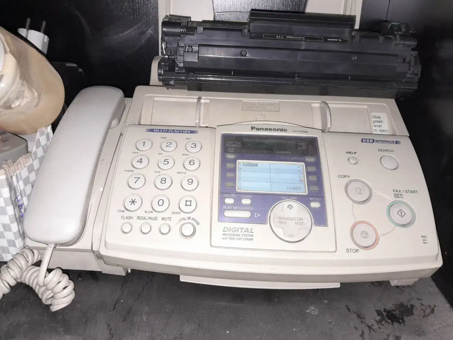 دستگاه فکس مدل پاناسونیک زیر قیمت|پرینتر، اسکنر، کپی، فکس|کرمانشاه, |دیوار