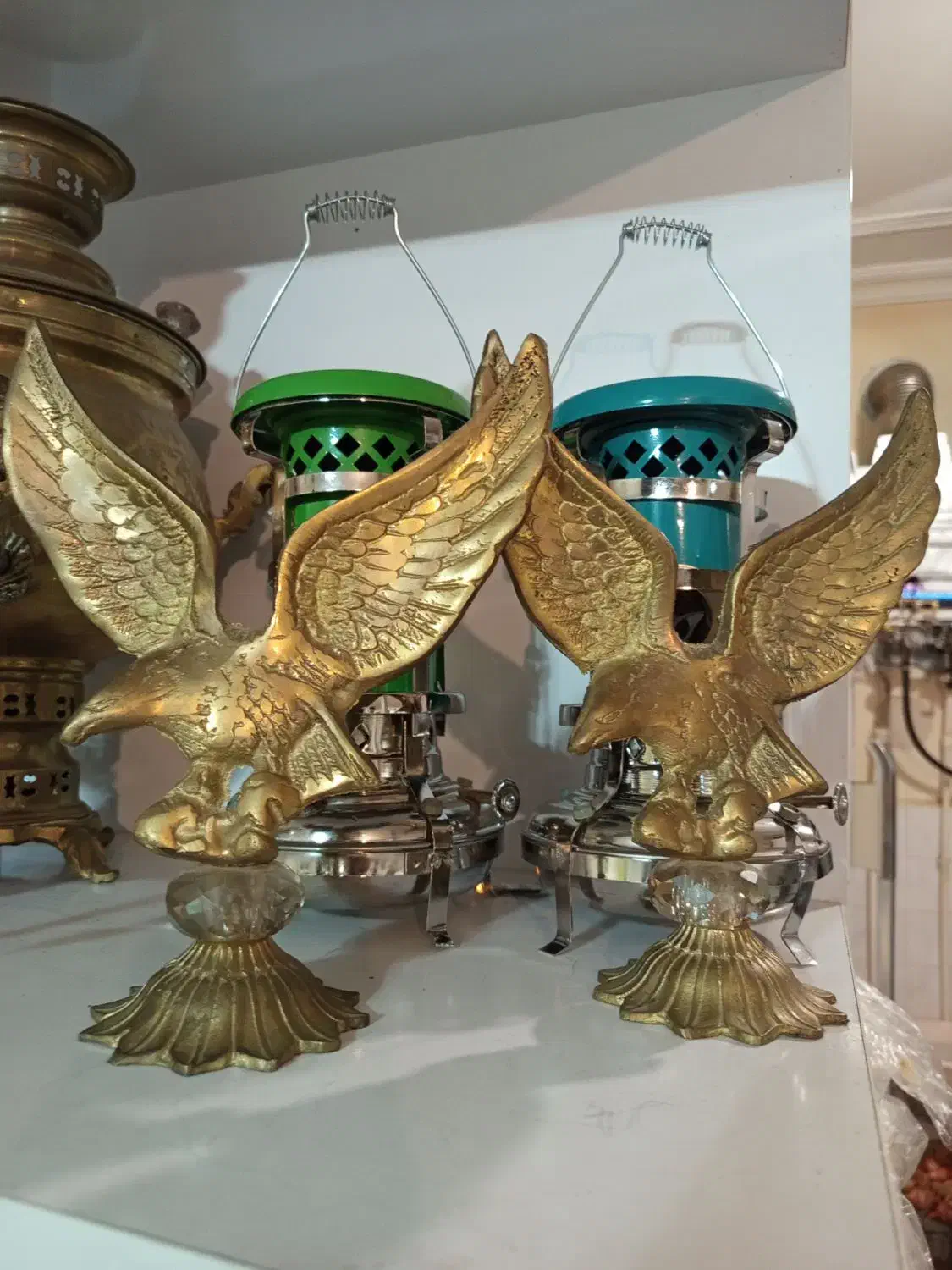 وسایل های برنز قدیمی|کلکسیون اشیاء عتیقه|اهر, |دیوار