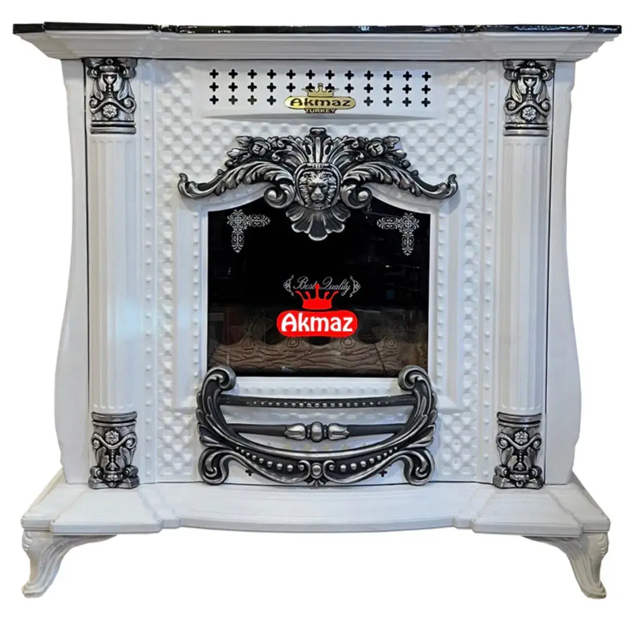 بخاری گازی آکماز شومینه ای طرح امپراطور|بخاری، هیتر، شومینه|تبریز, |دیوار