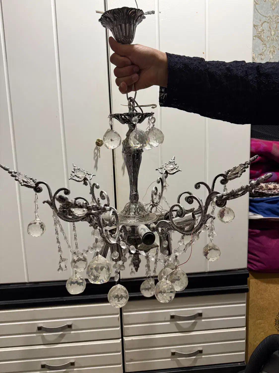 لوستر|لوستر و چراغ آویز|ممقان, |دیوار