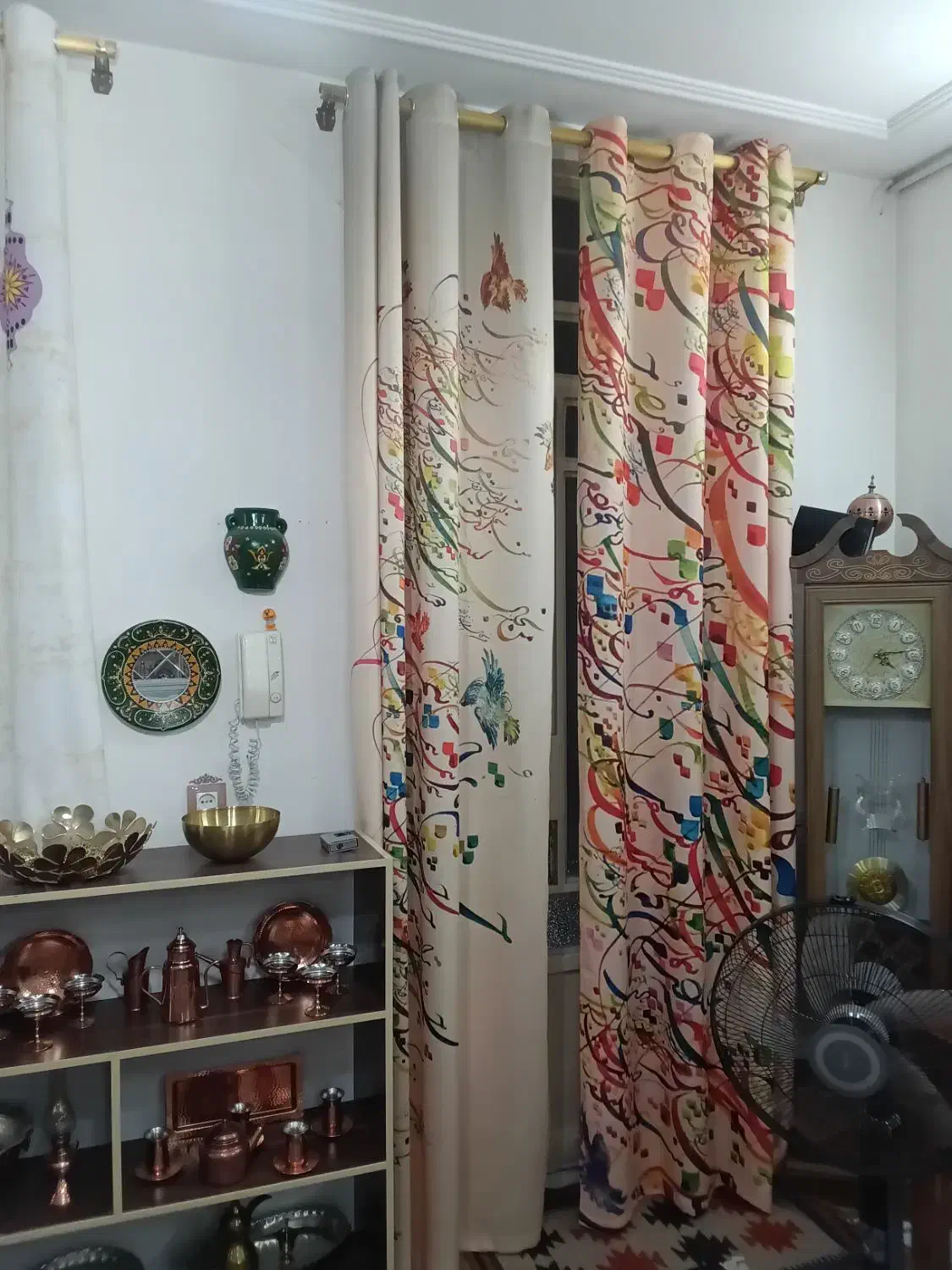 پرده پانچی دوتکه، هازان|پرده، رانر، رومیزی|خرمآباد, |دیوار