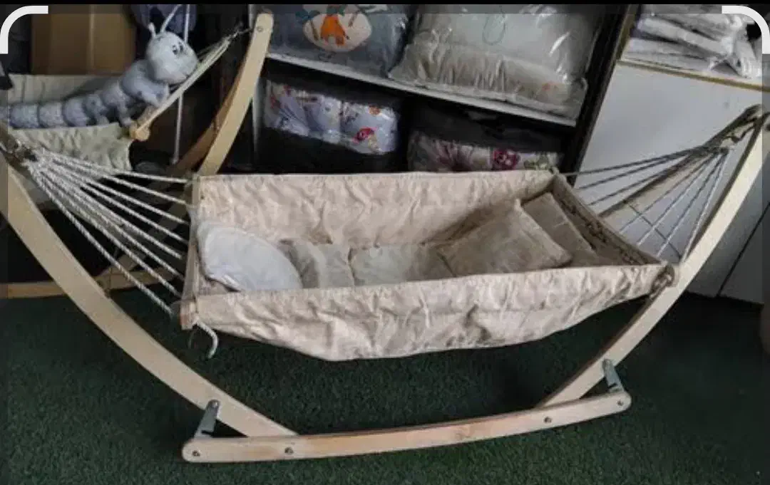 گهواره سنتی بانوج طرح ملورین|تخت و صندلی بچه|تهران, صاحب الزمان|دیوار