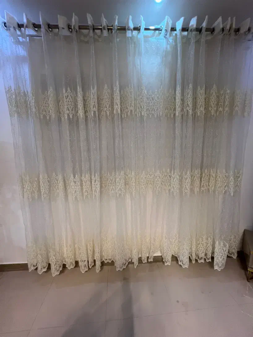 پرده تور گیپور کاملا نو|پرده، رانر، رومیزی|رشت, جماران|دیوار