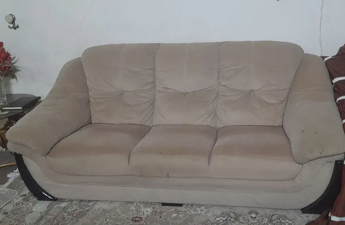 مبل راحتی هفت نفره با جلو مبلی و میز ناهار خوری|مبلمان خانگی و میز عسلی|بهارستان, |دیوار