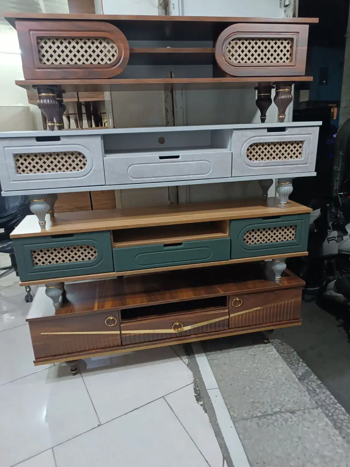 میز جدید حصیری|میز تلویزیون|یزد, |دیوار