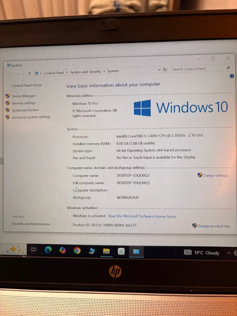 لپ تاپ hp|رایانه همراه|اصفهان, باغ دریاچه|دیوار
