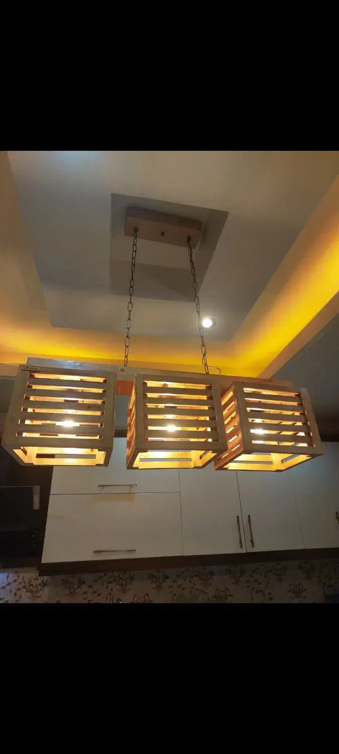 لوستر چوبی|لوستر و چراغ آویز|کهریزک, |دیوار