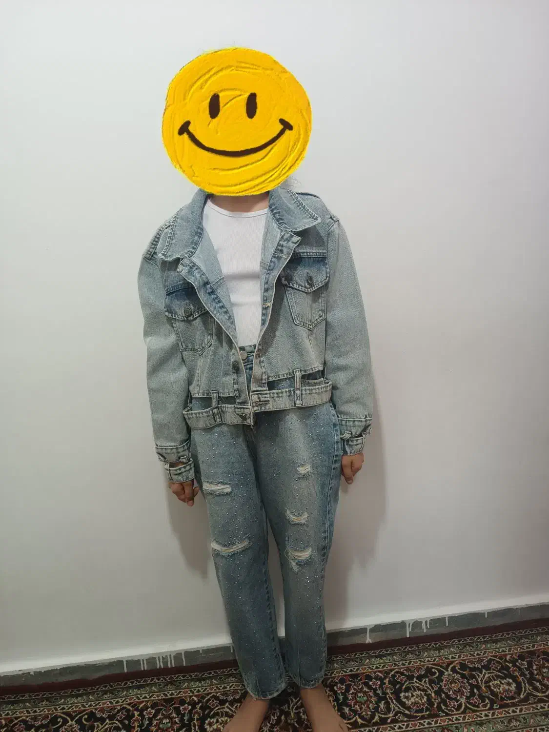 کت و شلوار لی دخترانه نگین کوب از ۱۱سال تا ۱۴سال|لباس|کوهدشت, |دیوار