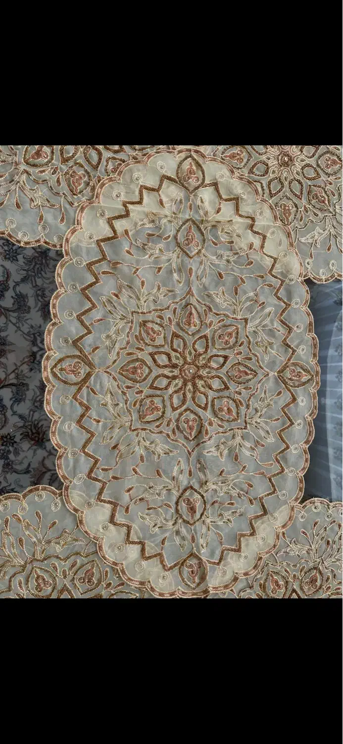 رومیزی ۵ تکه آکبند|پرده، رانر، رومیزی|تبریز, |دیوار