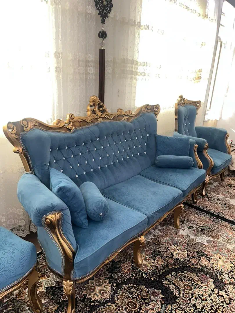 مبل استیل 9نفره|مبلمان خانگی و میز عسلی|نهاوند, |دیوار