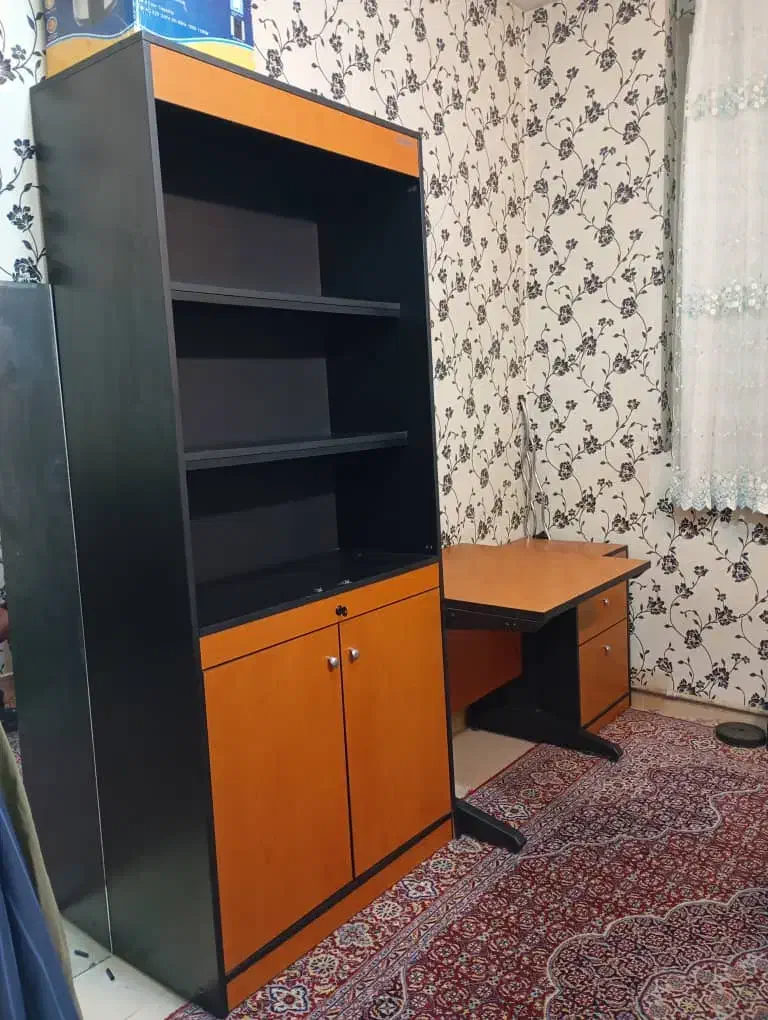 کتابخانه|کتابخانه، شلف، قفسه‌های دیواری|اندیشه, شهرک المهدی|دیوار