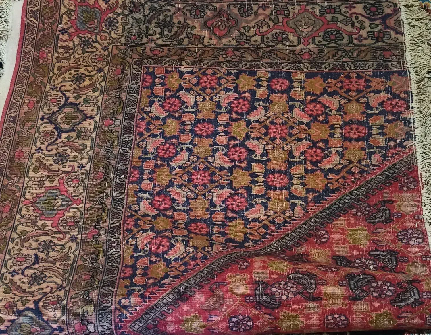 فرش دستبافت(1×2) دومتری قدیمی|فرش|سنندج, |دیوار