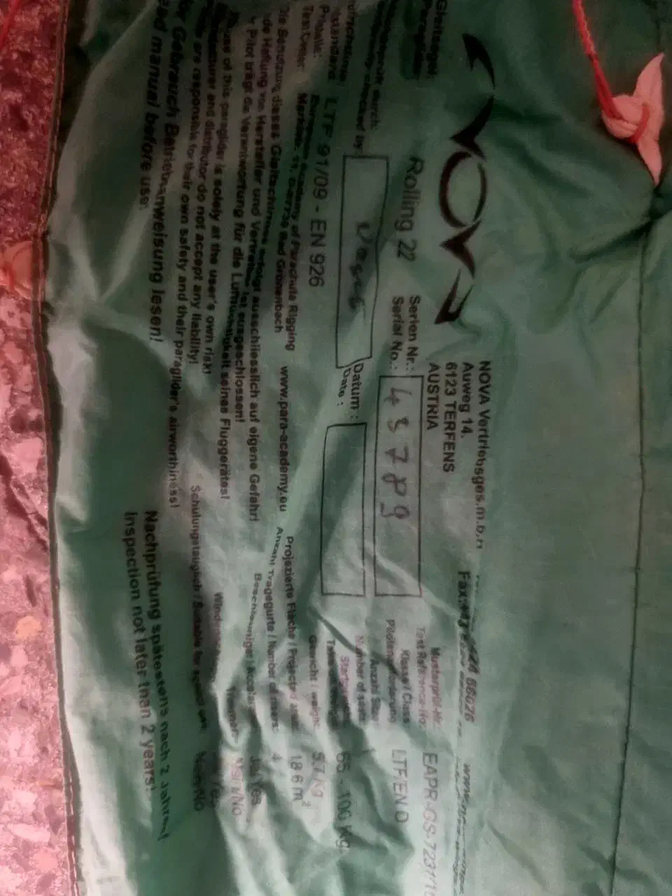 بال پاراگلایدر|تجهیزات ورزشی|شاهین‌شهر, سعدی جنوبی|دیوار