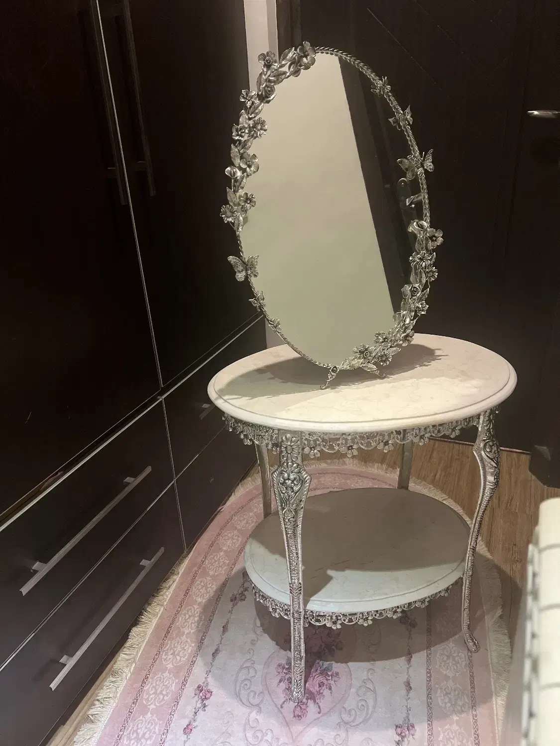 آینه شمعدون و پایه ست|آینه|رشت, معلم|دیوار