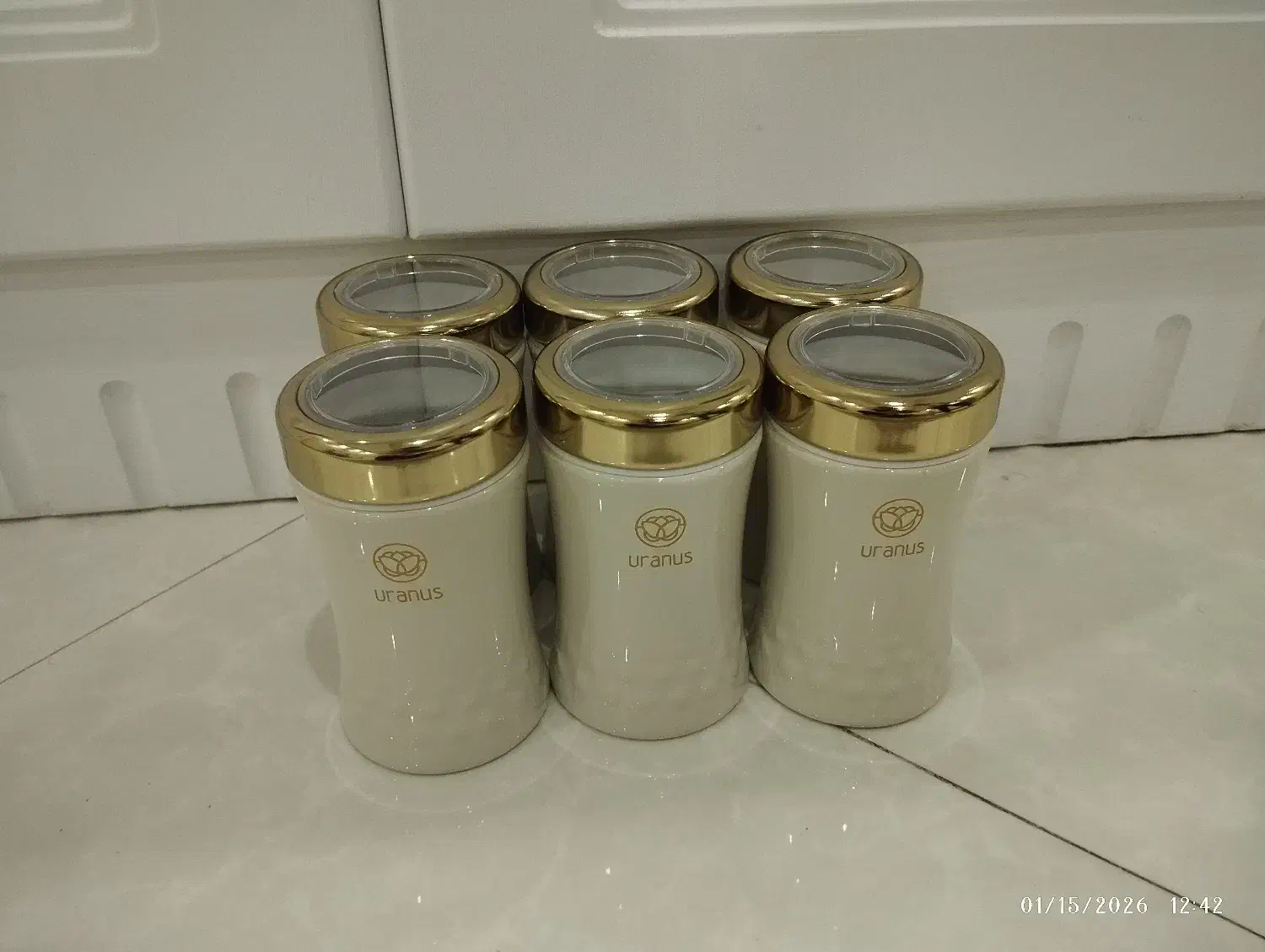 جا ادویه طرح گلوریا|ظروف نگهدارنده، پلاستیکی، یک‌بارمصرف|فردیس, فردیس|دیوار