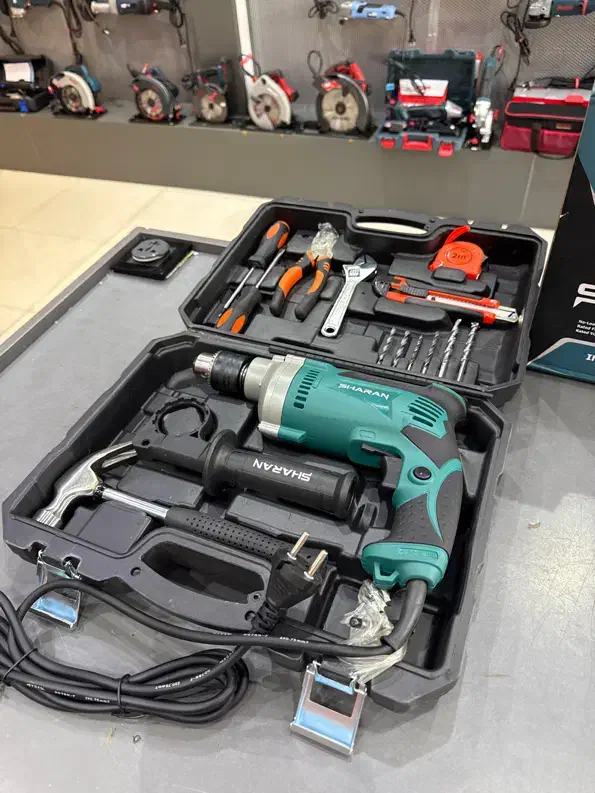 دریل ۱۳ چکشی صنعتی نیم تنه فلزی شاران با ضمانت|ابزارآلات|کرج, ساسانی (قلمستان)|دیوار