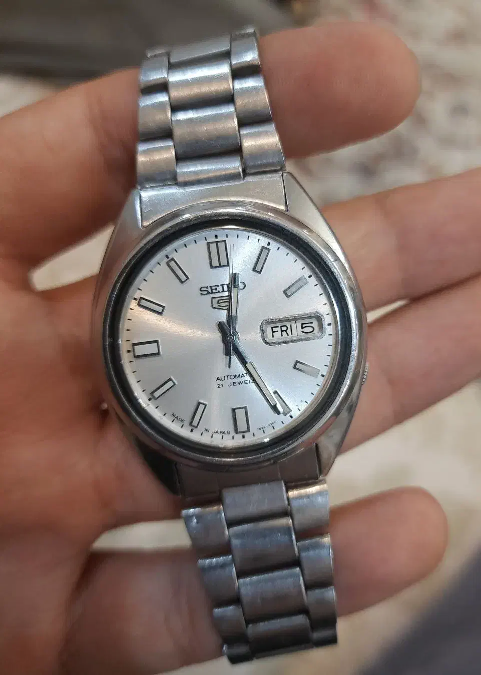 ساعت سکو5 seiko5 پشت شیشه ای ژاپنی|ساعت|قدس, شهرقدس|دیوار